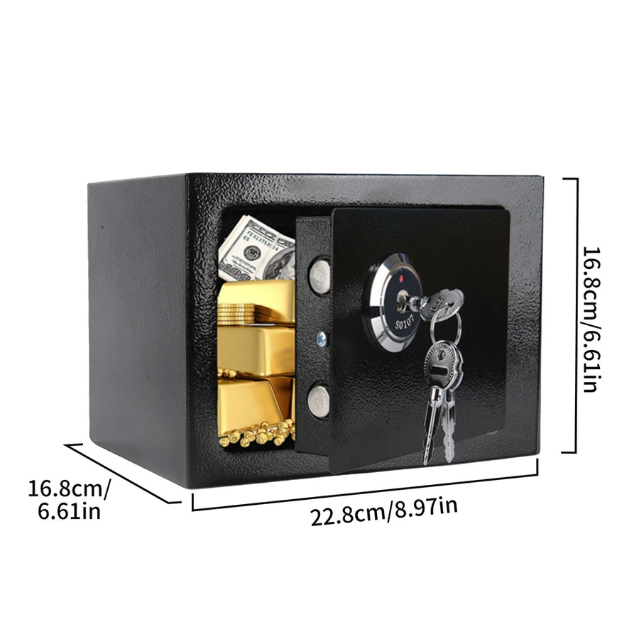 Petit coffre-fort à clé Warmom 22,8 cm – Noir – PFE
