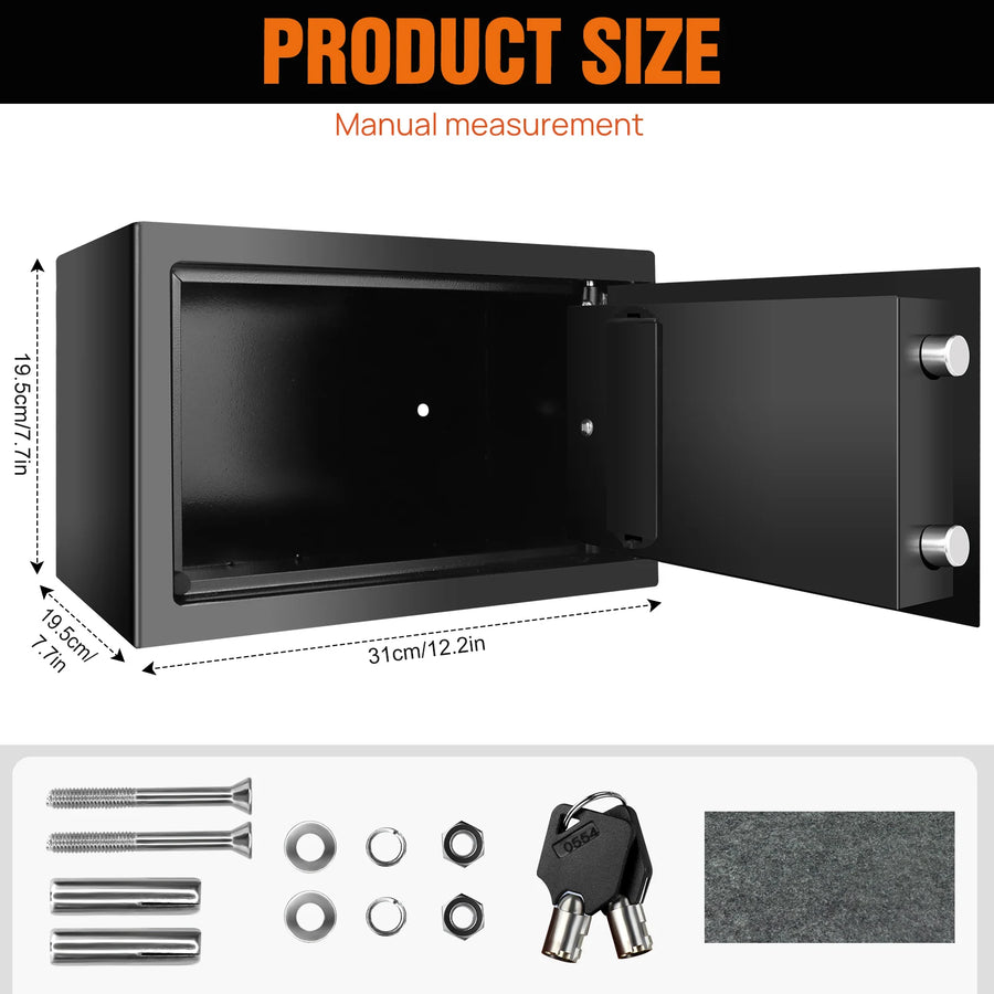 Petit coffre-fort électronique DayPlus 8,5 L – Noir