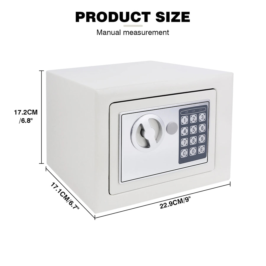 Petit coffre-fort électronique DayPlus 4,6 L – Blanc