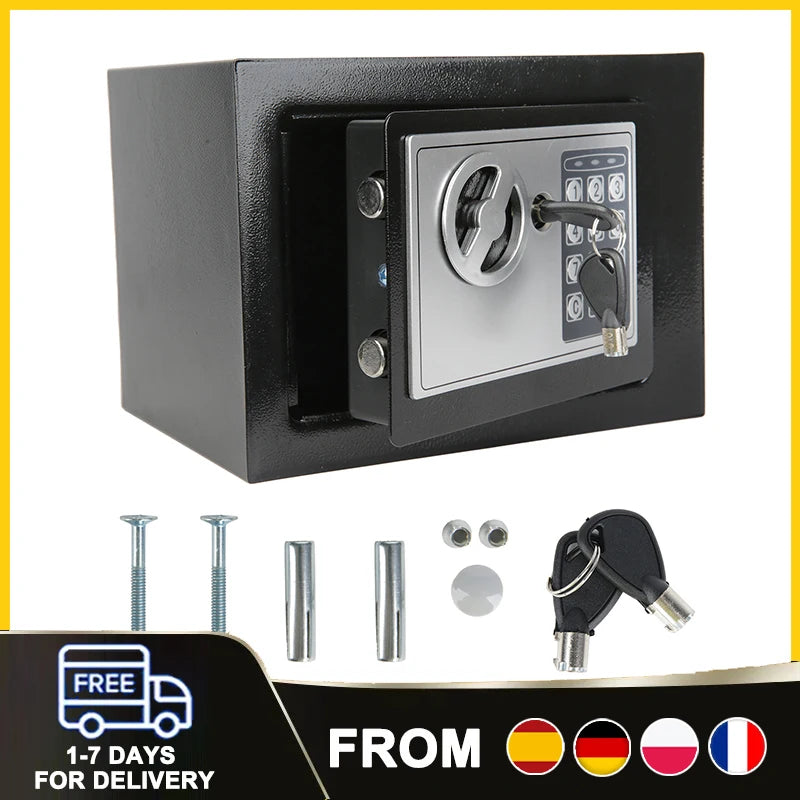 Petit coffre-fort à clé – Noir – Modèle PFE