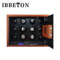 Coffre à montres IBBETON – 12 remontoirs – Marron