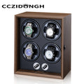 Remontoir en bois pour 4 montres automatiques