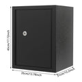 Grand coffre-fort à clé 35 L – Noir – Étagère amovible