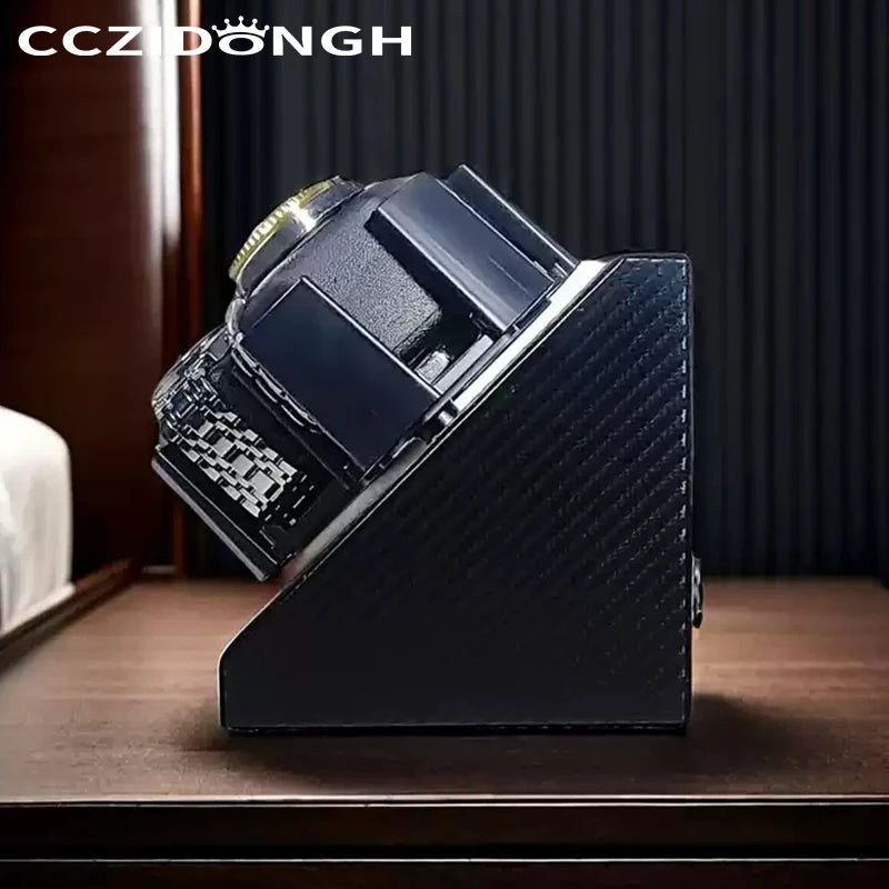 Remontoir pour 3 montres automatiques – Support ouvert noir