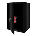 Grand coffre-fort à clé 50 cm – Noir – 2 niveaux