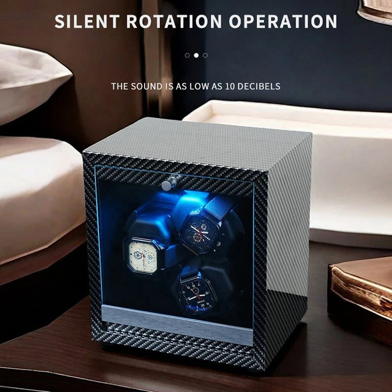 Remontoir pour 6 montres automatiques – Couvercle vitré et LED