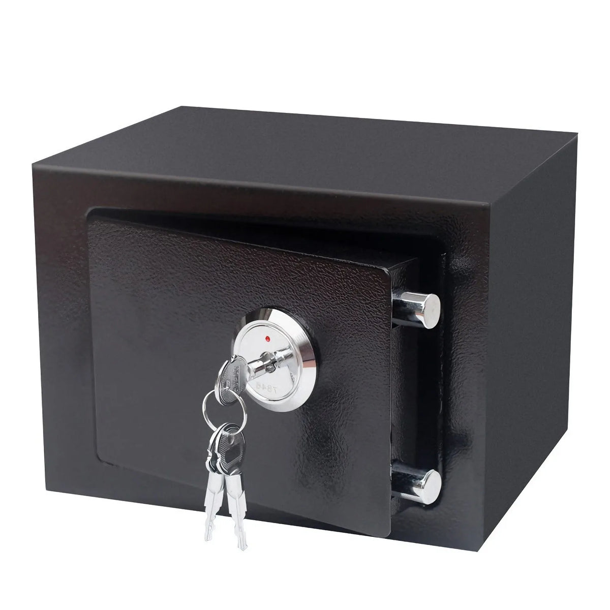 Petit coffre-fort à clé en acier – Noir – 3 clés