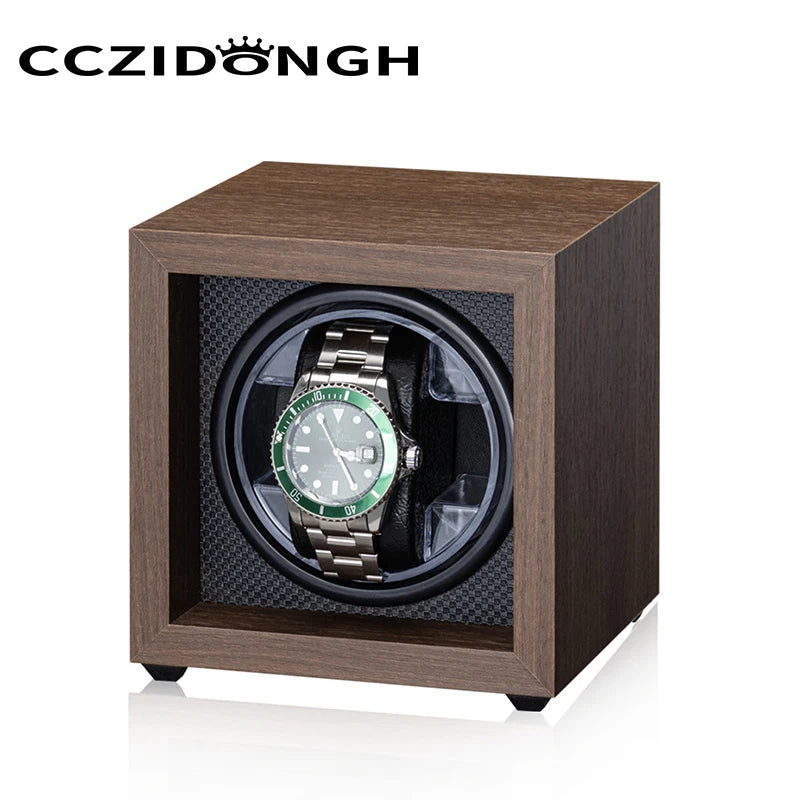 Remontoir en bois pour 1 montre automatique