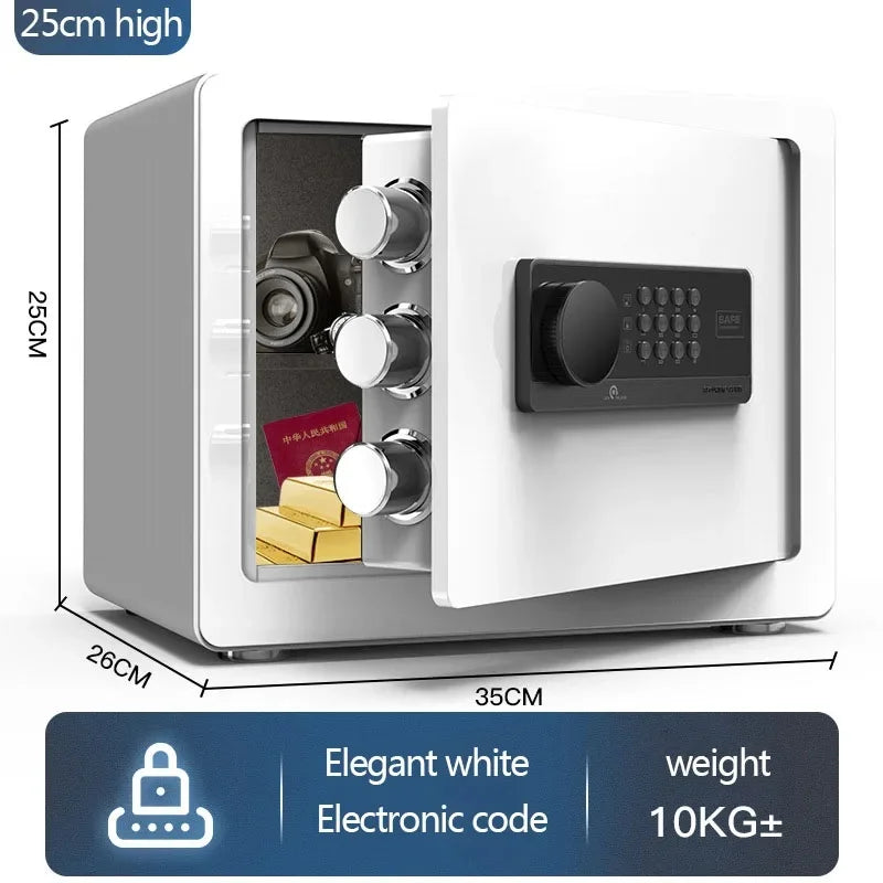 Petit coffre-fort connecté WiFi 20 cm – Noir