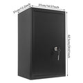 Grand coffre-fort à clé 60 L – Noir – Étagère amovible