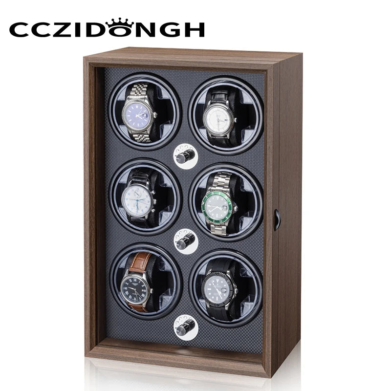 Remontoir en bois pour 2 montres automatiques