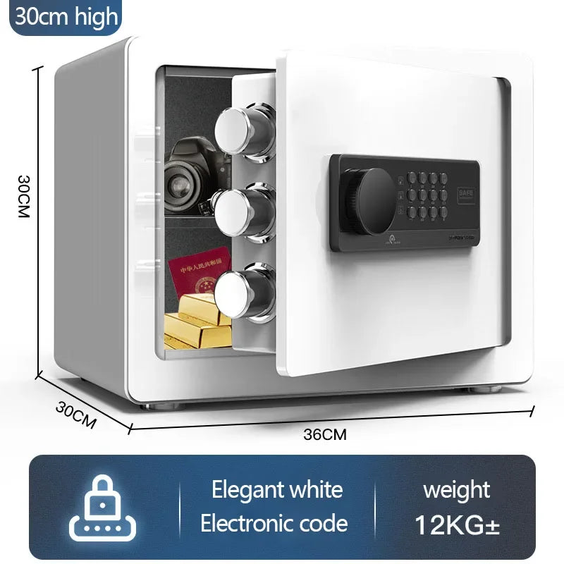 Petit coffre-fort connecté WiFi 20 cm – Noir