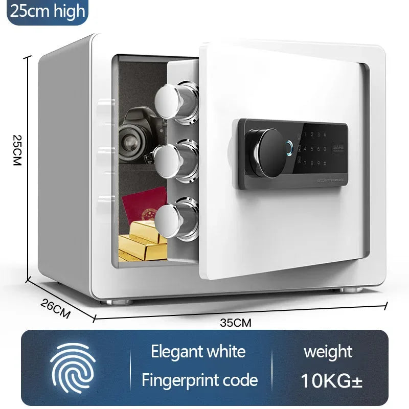 Petit coffre-fort connecté WiFi 20 cm – Noir