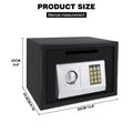 Coffre-fort à code BRIEFNESS 16 L – Noir – Fente à monnaie