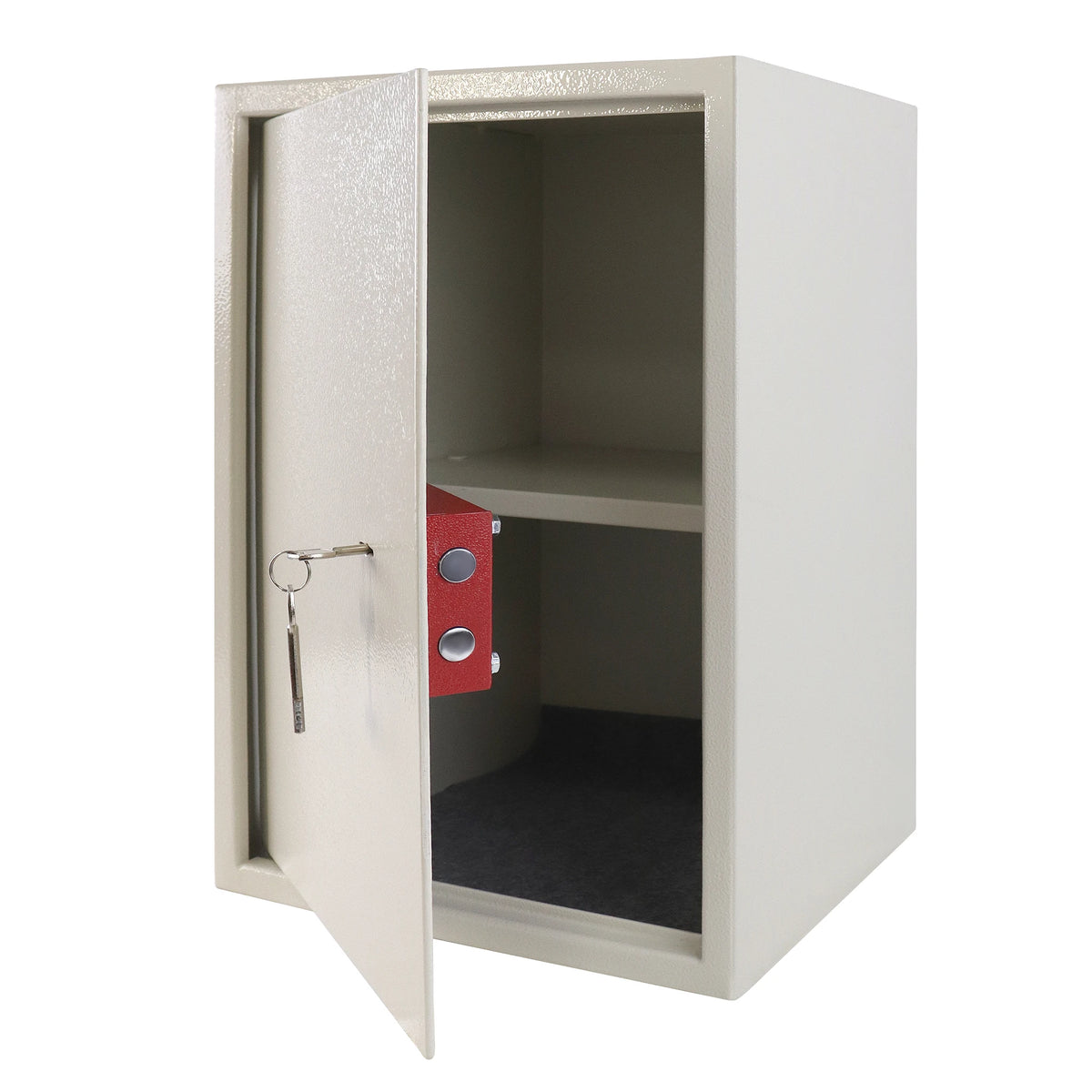 Grand coffre-fort à clé 35 × 50 × 31 cm – Beige