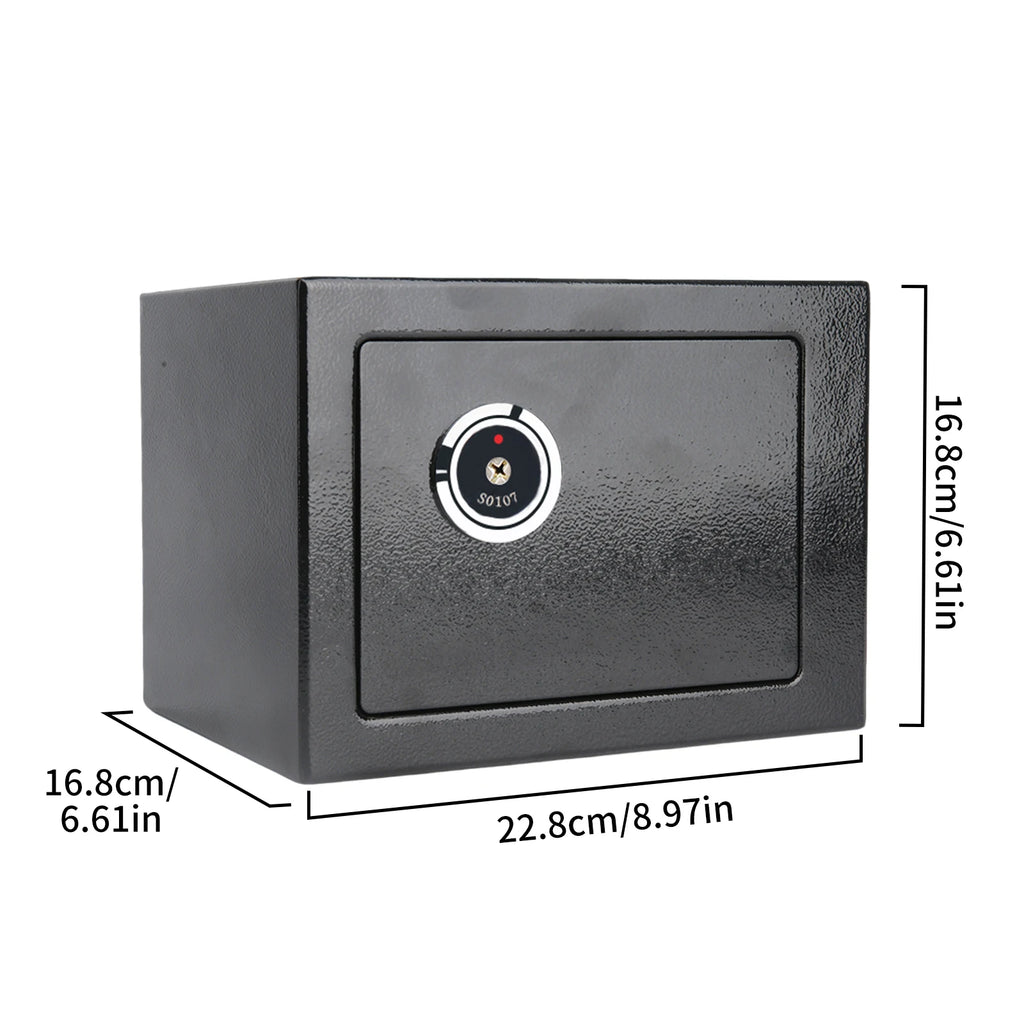 Petit coffre-fort à clé Warmom 22,8 cm – Noir – PFE