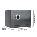 Petit coffre-fort à clé Warmom 22,8 cm – Noir – PF