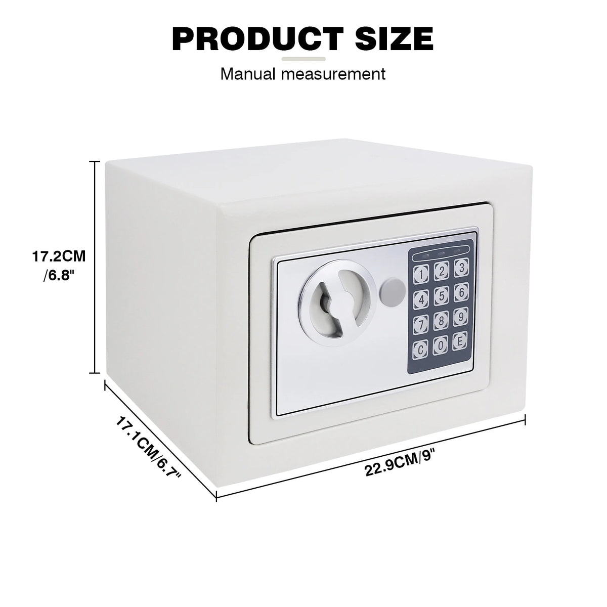 Petit coffre-fort électronique DayPlus 4,6 L – Blanc