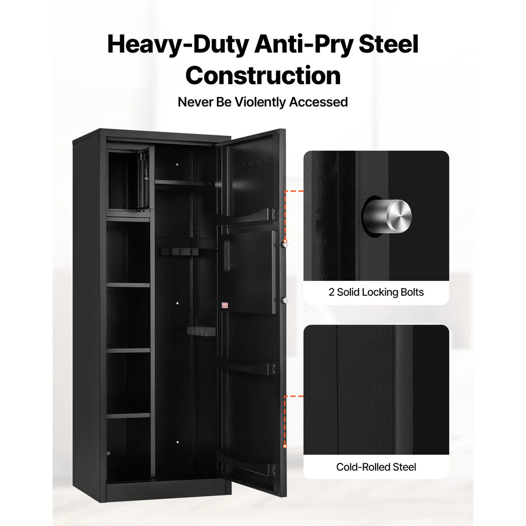 Armoire à fusils à code SucceBuy – 39,9 × 45 × 140 cm