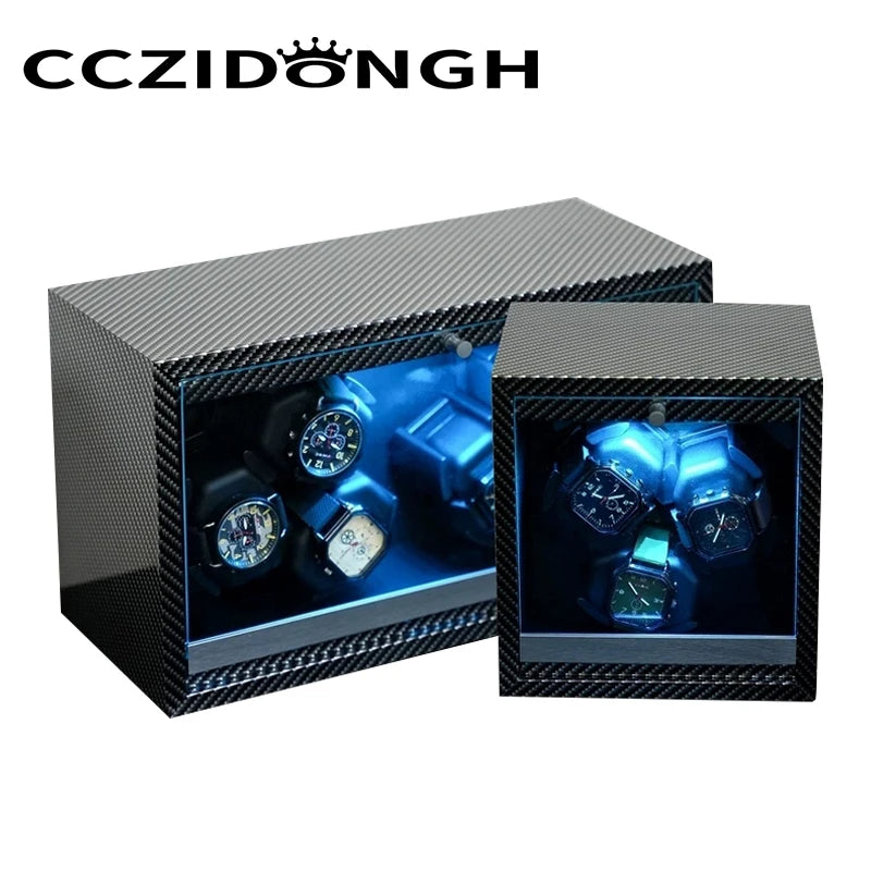 Remontoir pour 6 montres automatiques – Couvercle vitré et LED