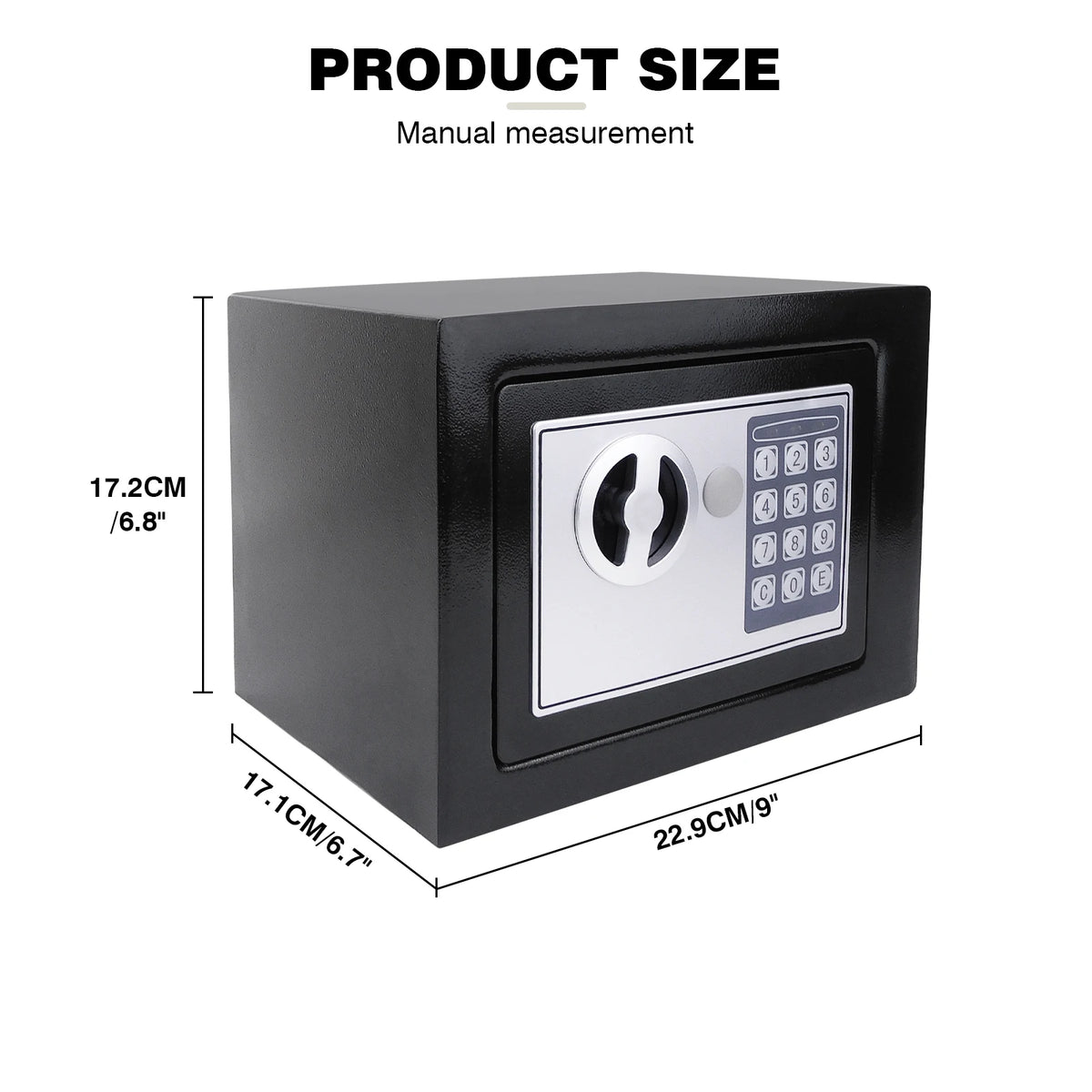 Petit coffre-fort électronique DayPlus 4,6 L – Noir