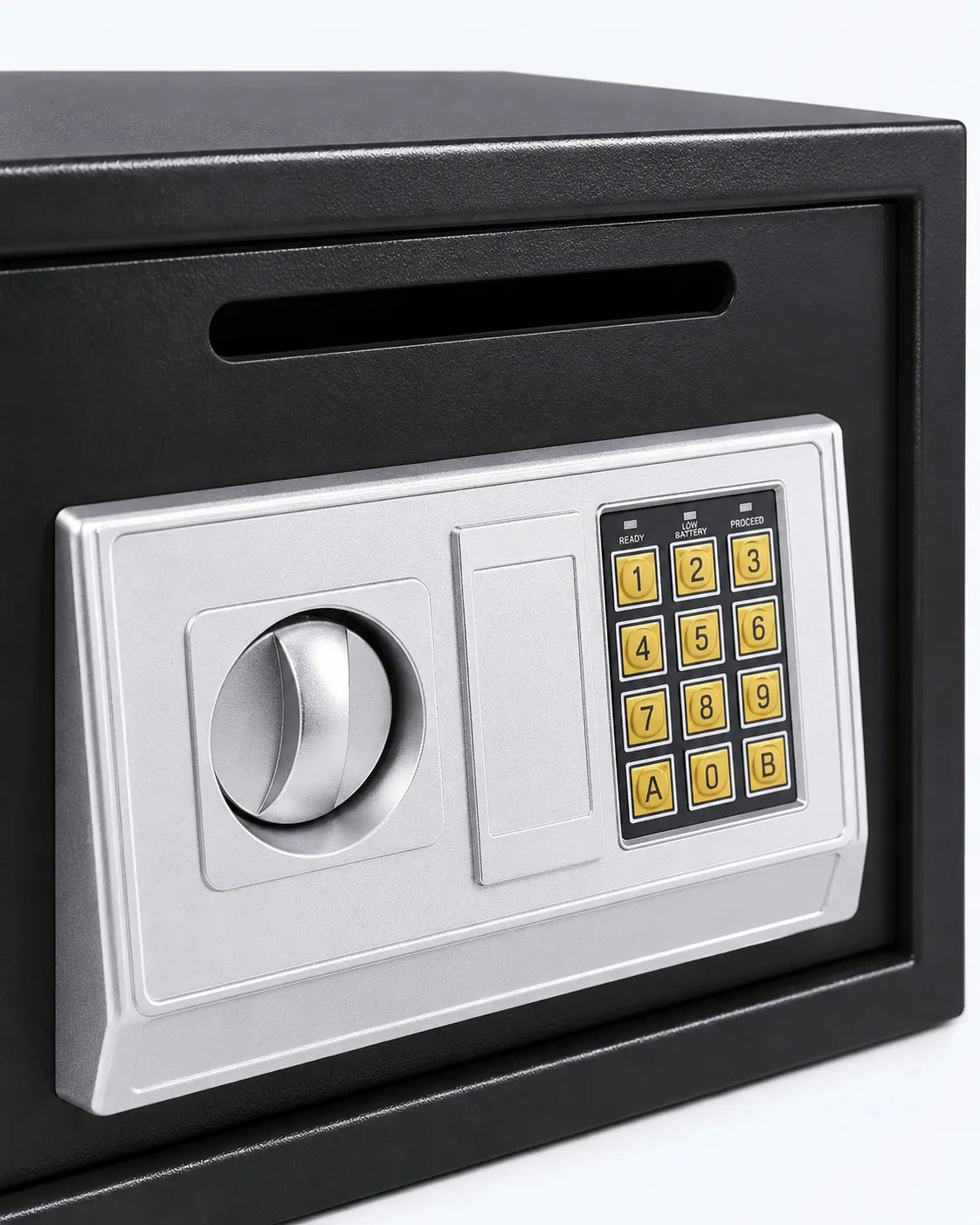 Coffre-fort à code BRIEFNESS 16 L – Noir – Fente à monnaie
